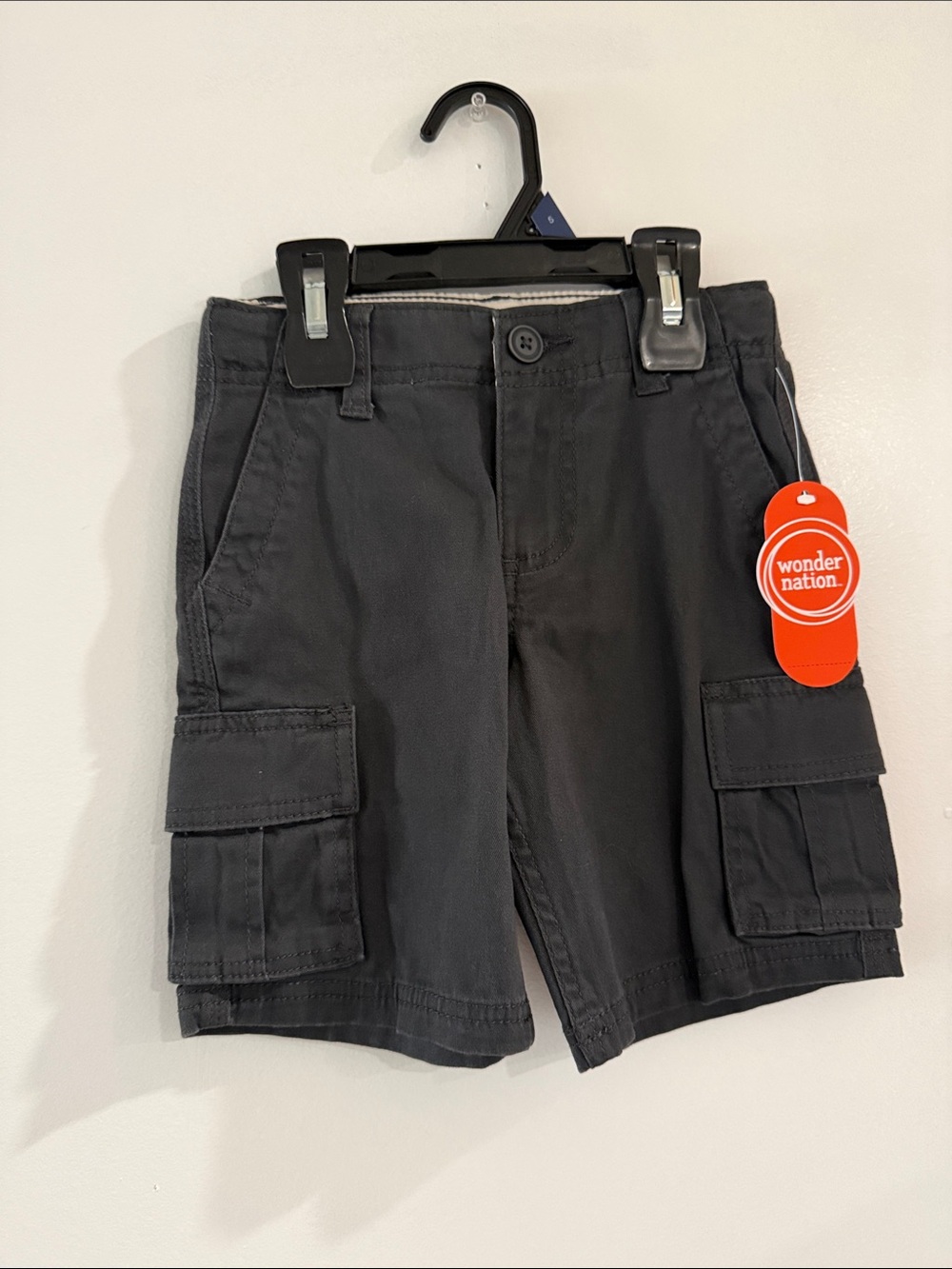 wonder nation Black Boys' Cargo Shorts